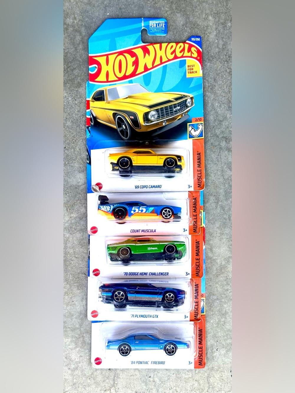 Hot Wheels Muscle Mania Lot Of 5 Sealed